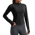 Custom Ultra-Soft Full-Zip Yoga Jacket with Thumb Holes
