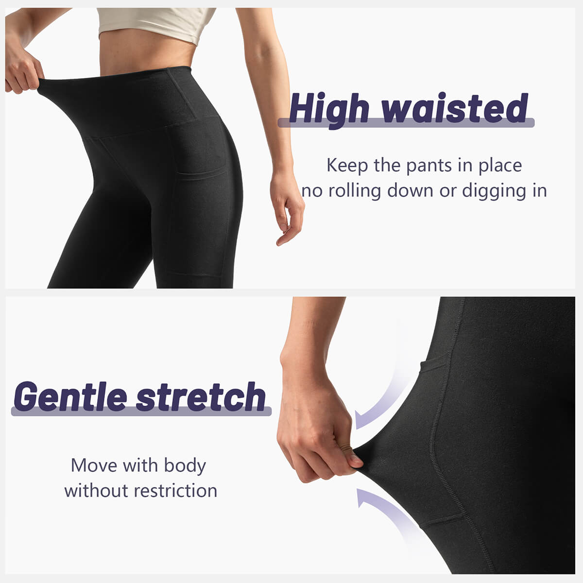 Custom High-Waisted Yoga Pants – Ultra Soft, Gentle Stretch for All-Day Comfort