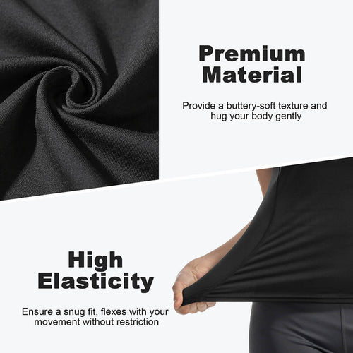 Custom High-Stretch Yoga Tee with Classic  Crew Neck