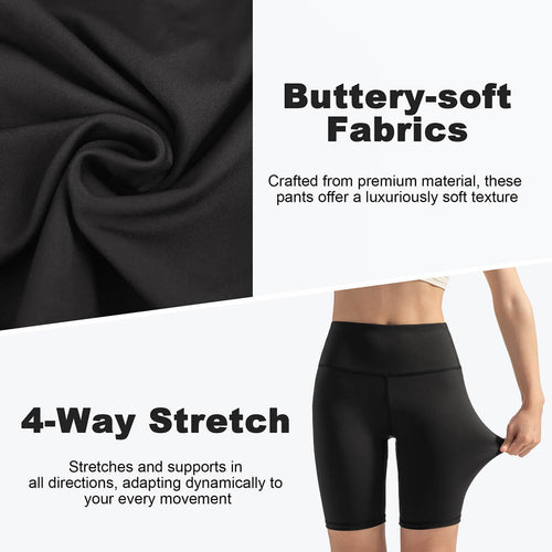 Custom High Waisted Yoga Shorts - Squat Proof & Ultra Soft Workout Shorts