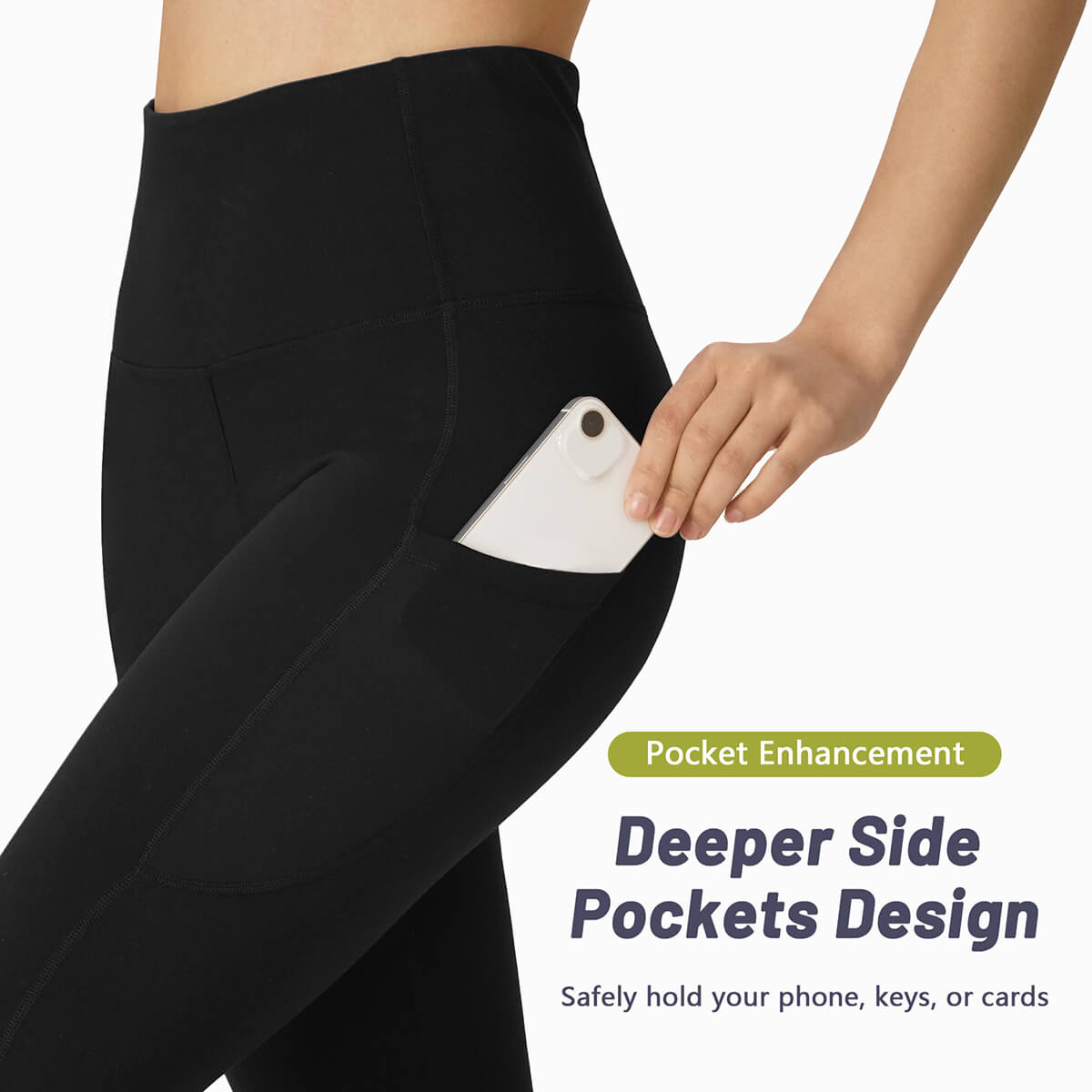 Custom High-Waisted Athletic Leggings - High Intensity Fabric - Tummy Control Squat-Proof Leggings