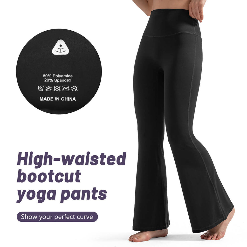 Custom High-Waisted  Flare Yoga Pants - CloudStretch™ Fabric -  Squat-Proof Leggings