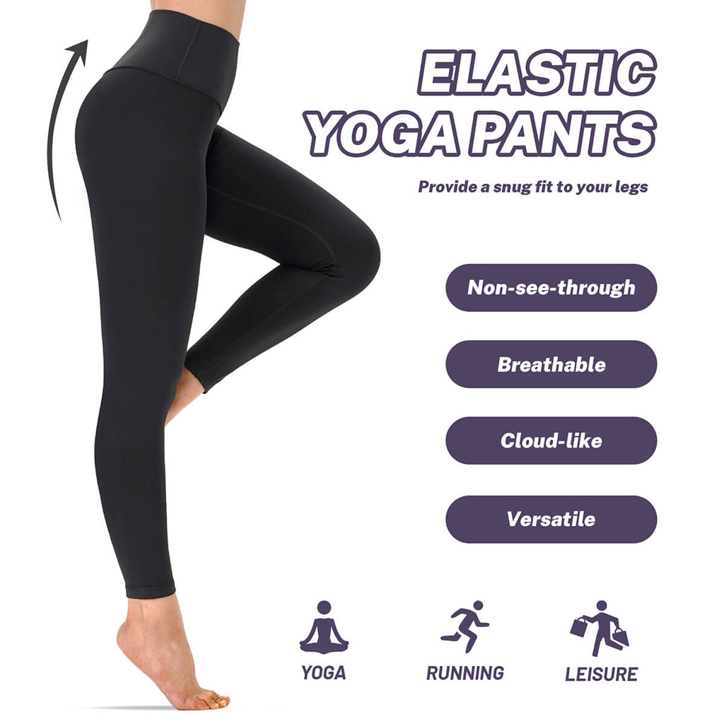 Custom High-Waisted 7/8 Leggings - CloudStretch™ Fabric (25" Inseam) -  Squat-Proof Leggings