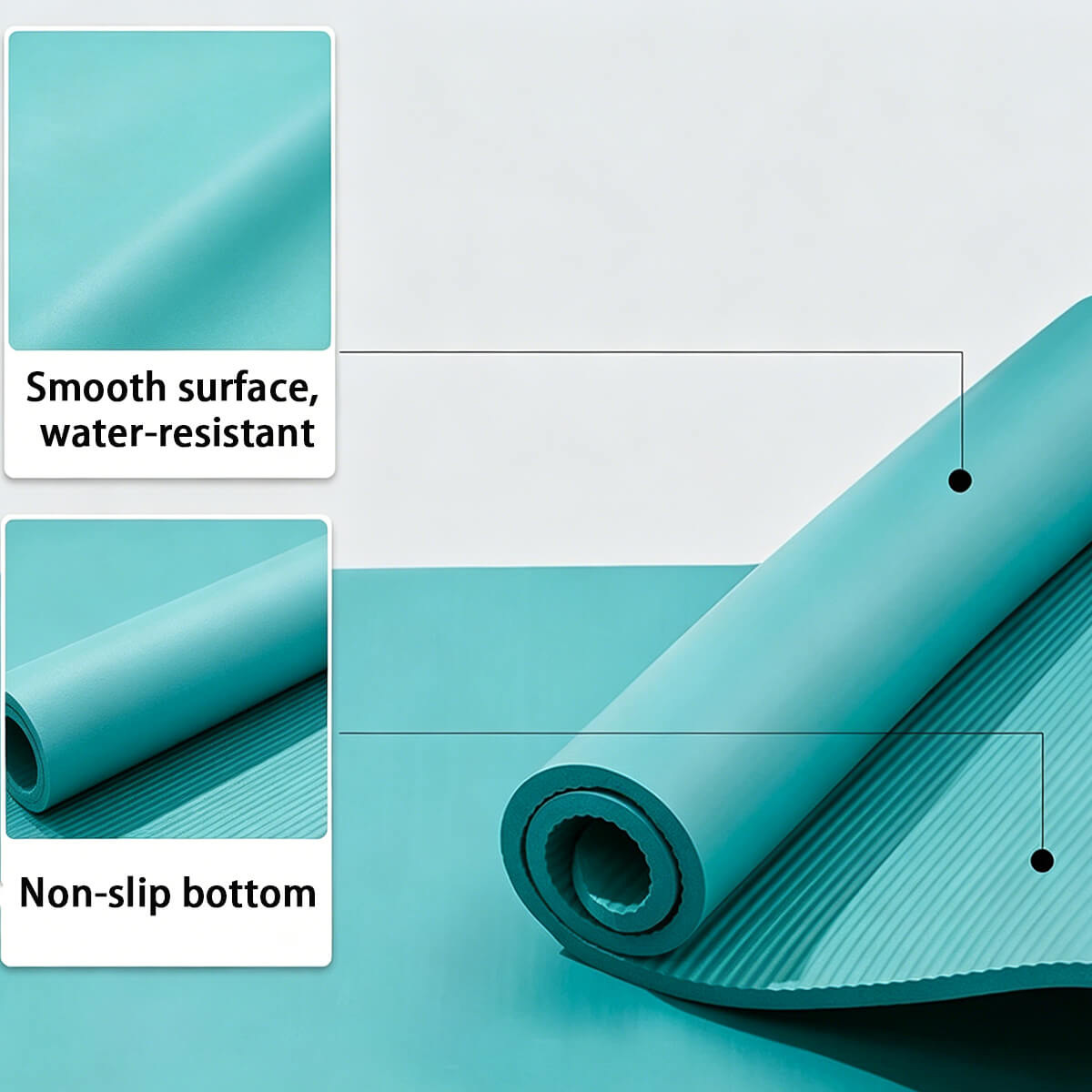 Custom 20mm Thick NBR Yoga Mat with High-Density for Women