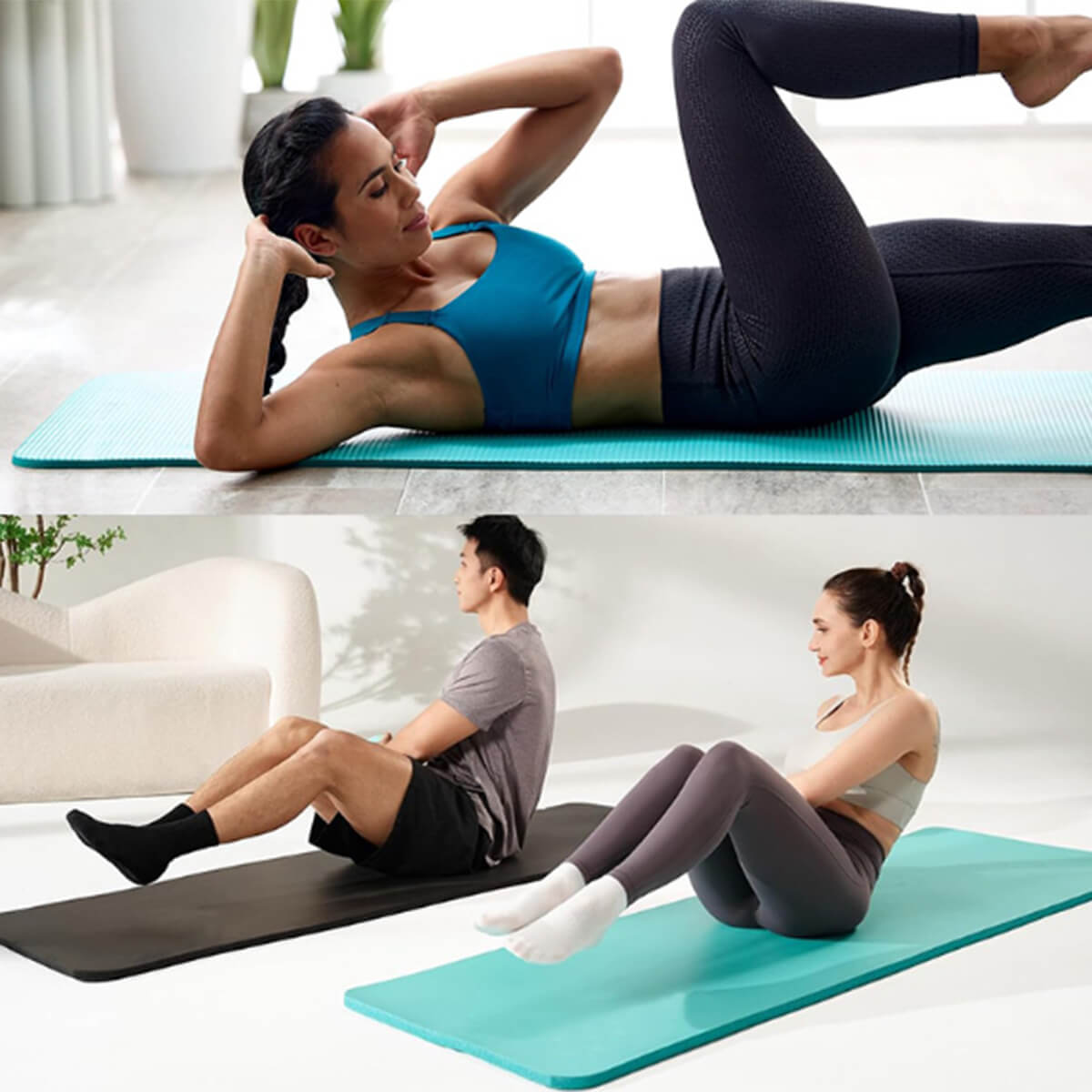 Custom 20mm Thick NBR Yoga Mat with High-Density for Women
