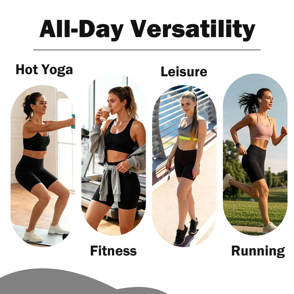 Custom High Waisted Yoga Shorts - Squat Proof & Ultra Soft Workout Shorts