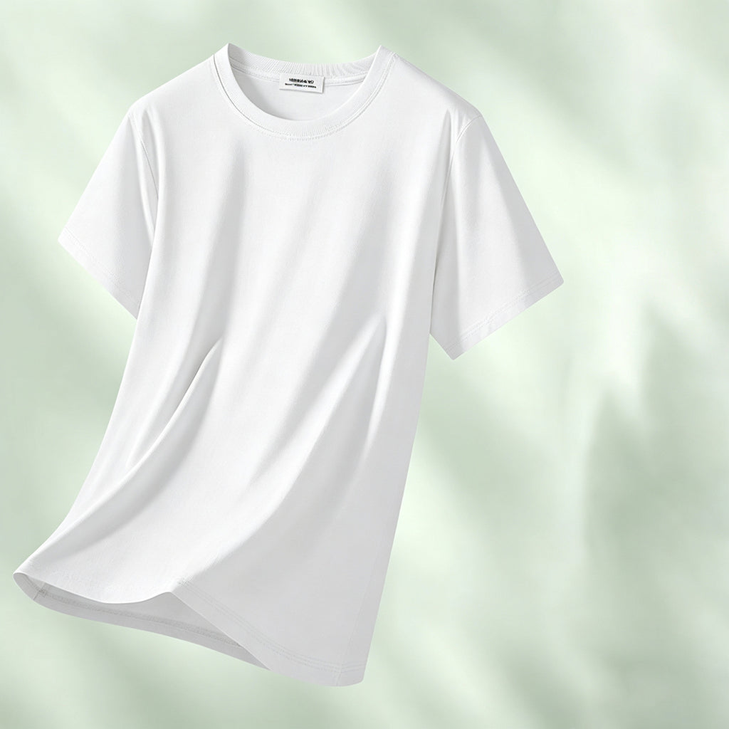 Cooling Bamboo Fiber T-Shirt - Soft & Antibacterial Tee for Men & Women