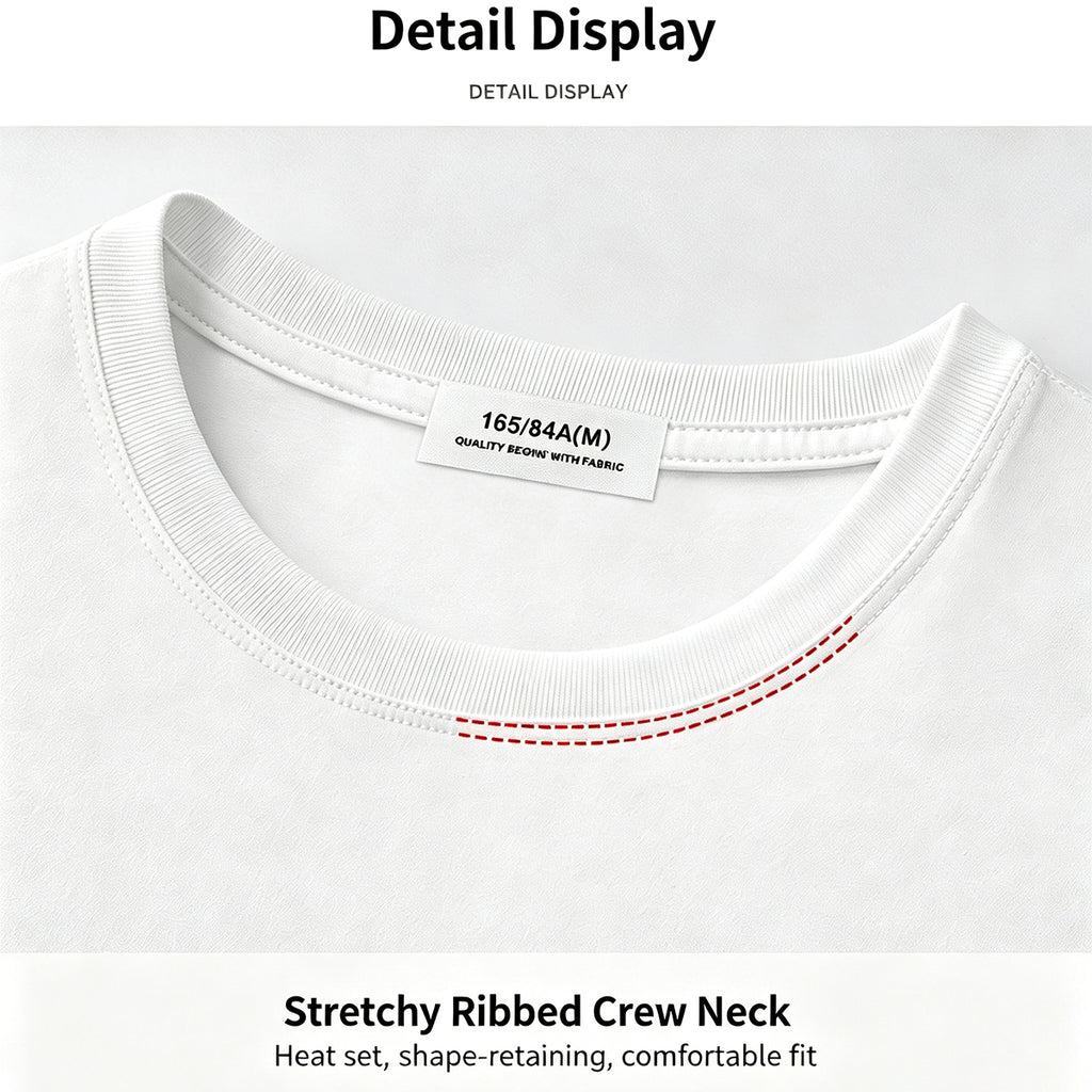 Cooling Bamboo Fiber T-Shirt - Soft & Antibacterial Tee for Men & Women