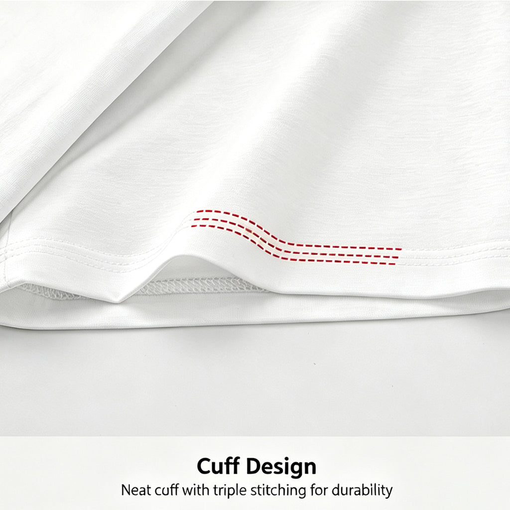Cooling Bamboo Fiber T-Shirt - Soft & Antibacterial Tee for Men & Women