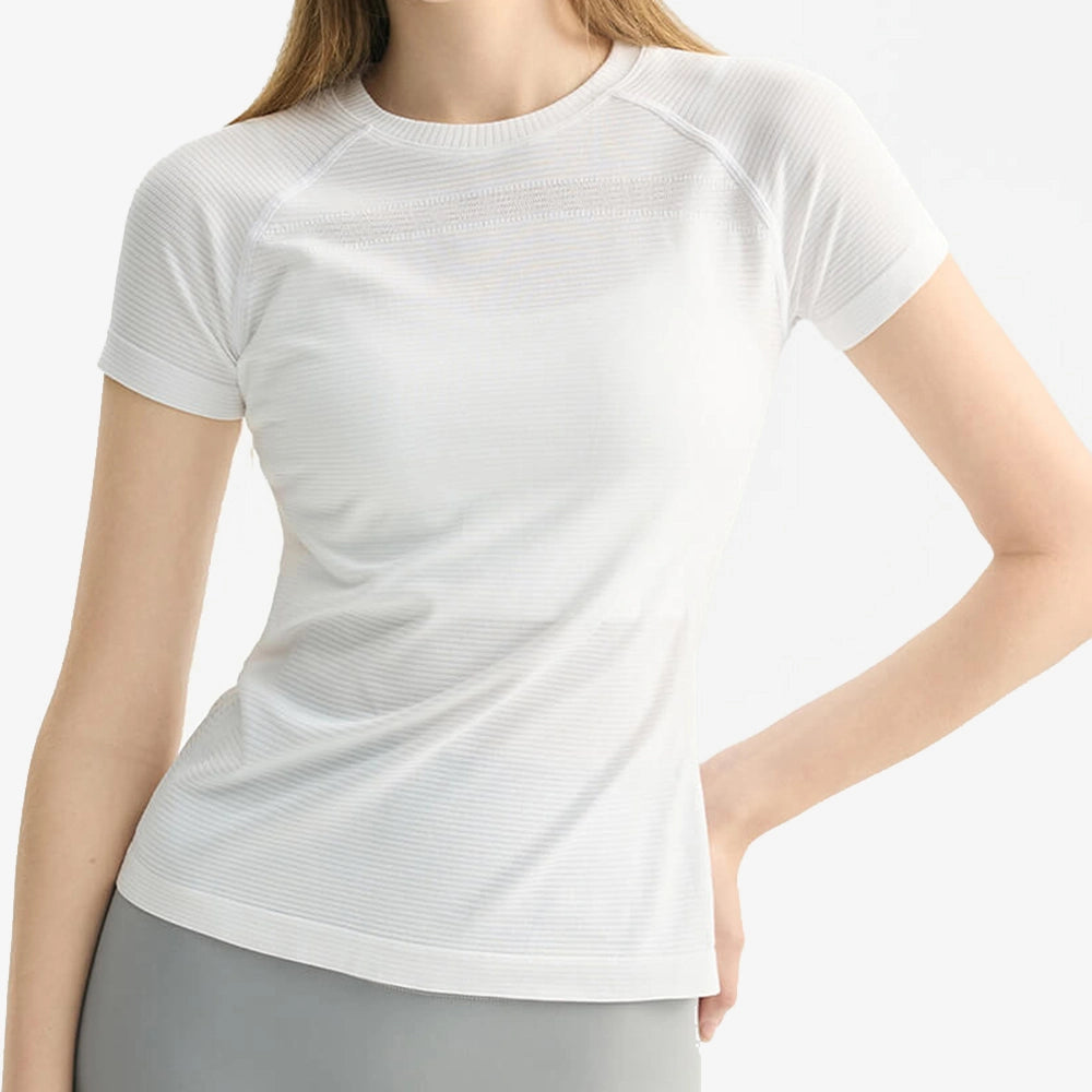 Women's Slim Fit Breathable Athletic Tee | Moisture-Wicking Yoga & Running Top