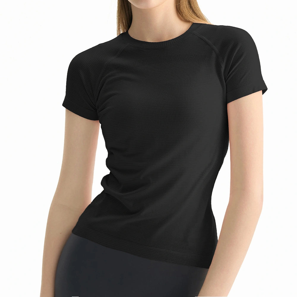 Women's Slim Fit Breathable Athletic Tee | Moisture-Wicking Yoga & Running Top