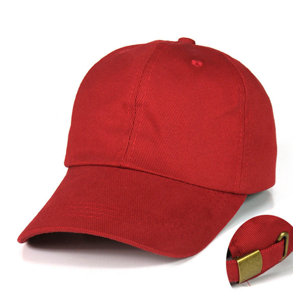 Low Profile Soft Cotton Dad Hat - Adjustable Blank Cap for Men & Women