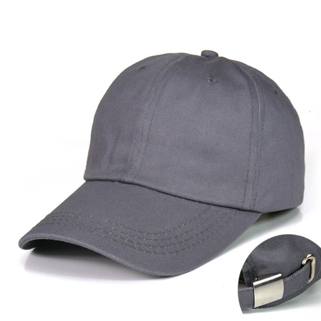 Low Profile Soft Cotton Dad Hat - Adjustable Blank Cap for Men & Women