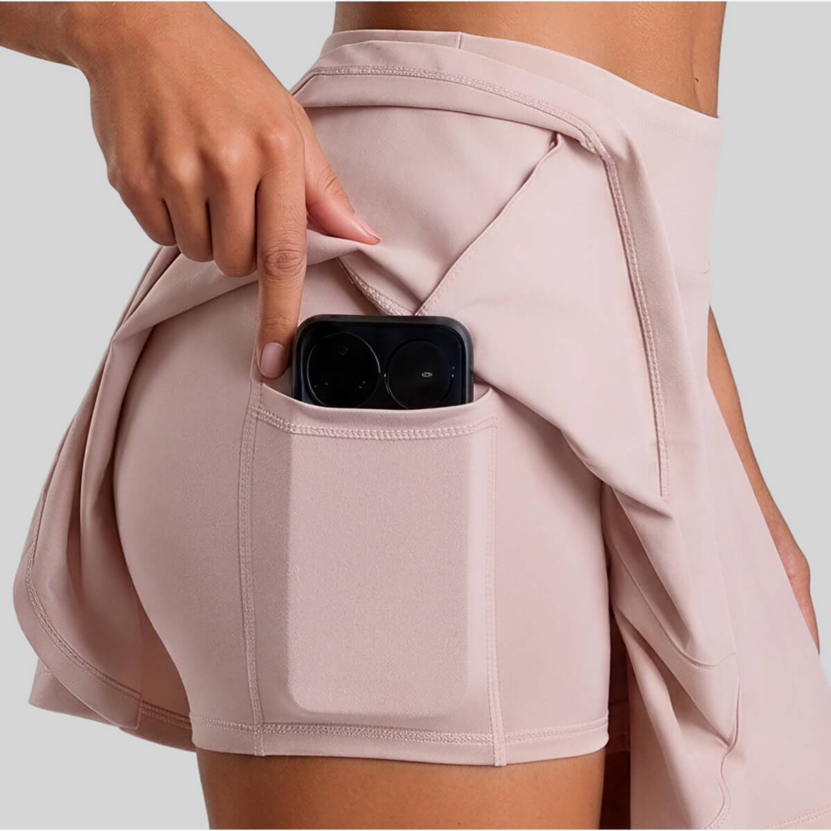 Women's High Waisted Tennis Skort with Pockets - 2-in-1 Athletic Mini Skirt for Golf & Running