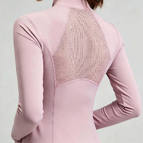 Custom Women's Breathable Long Sleeve Top for Pilates, Yoga, Running