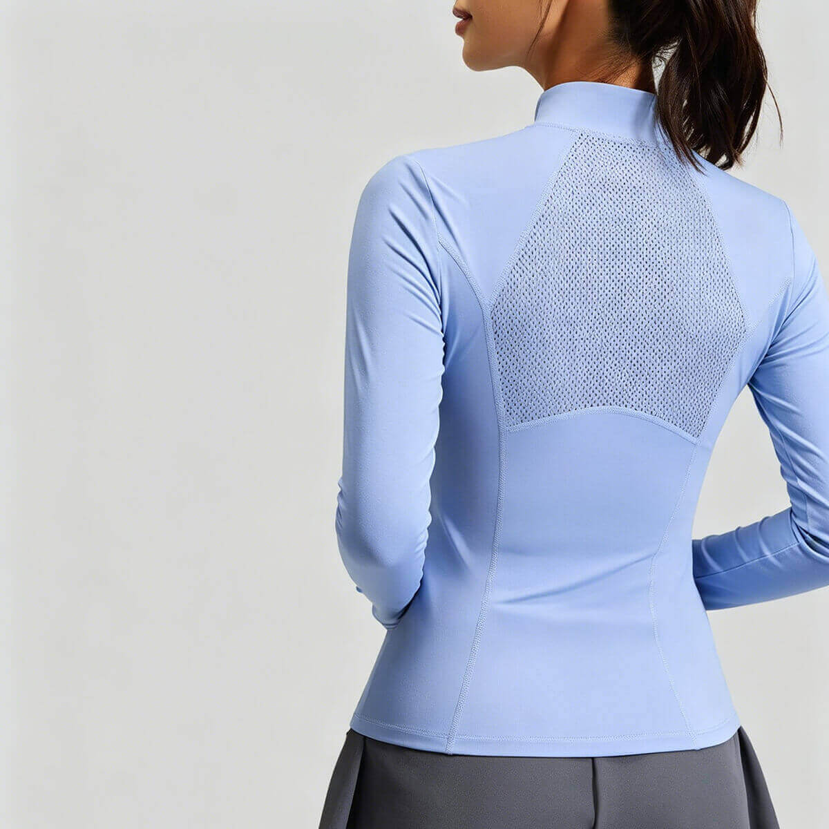 Custom Women's Breathable Long Sleeve Top for Pilates, Yoga, Running